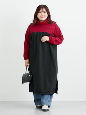 「アイテム（ワンピース/ドレス）」を使った、nissen Ladies Modelsさん（レディース・155cm）の冬コーディネート