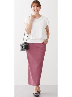「綿100%」｜nissen Ladies Modelsさん（レディース・165cm）の春コーディネート