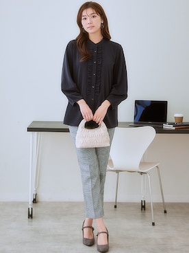 「しわになりにくい」｜nissen Ladies Modelsさん（レディース・166cm）の冬コーディネート