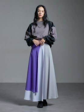 「アイテム（スウェット）」を使った、nissen Ladies Modelsさん（レディース・166cm）の夏コーディネート