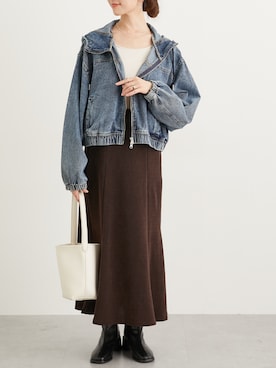 「nissen（ニッセン）のアイテム」を使った、nissen Ladies Modelsさん（レディース・160cm）の秋コーディネート