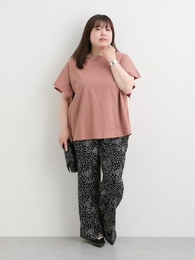 「大きいサイズレディースファッション」｜nissen Ladies Modelsさん（レディース・158cm）の春コーディネート
