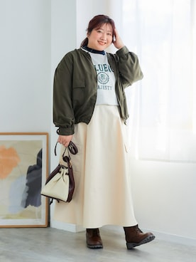 「nissen（ニッセン）のアイテム」を使った、nissen Ladies Modelsさん（レディース・155cm）の冬コーディネート