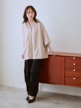 「首元ヌケ感」｜nissen Ladies Modelsさん（レディース・160cm）の秋コーディネート