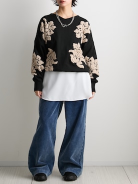 「Soiunique（スワユニーク）のアイテム」を使った、nissen Ladies Modelsさん（レディース・160cm）の秋コーディネート