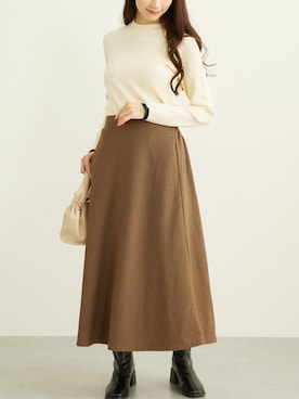 「nissen（ニッセン）のアイテム」を使った、nissen Ladies Modelsさん（レディース・160cm）の秋コーディネート