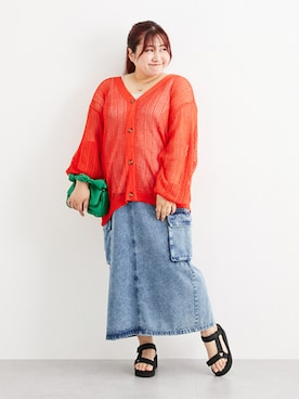 「大きいサイズレディースファッション」｜nissen Ladies Modelsさん（レディース・155cm）の夏コーディネート