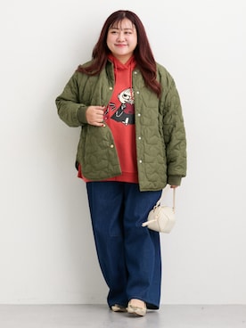 「nissen（ニッセン）のアイテム」を使った、nissen Ladies Modelsさん（レディース・158cm）の秋コーディネート