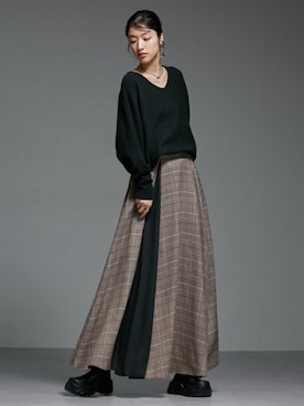 「Soiunique（スワユニーク）のアイテム」を使った、nissen Ladies Modelsさん（レディース・166cm）の夏コーディネート