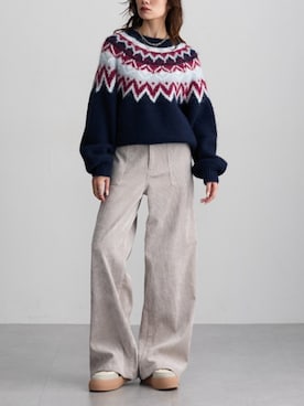 「nissen（ニッセン）のアイテム」を使った、nissen Ladies Modelsさん（レディース・154cm）の秋コーディネート