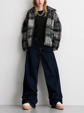 「Soiunique（スワユニーク）のアイテム」を使った、nissen Ladies Modelsさん（レディース・156cm）の秋コーディネート