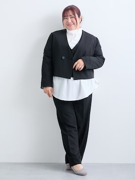 「Callarus（カラルス）のアイテム」を使った、nissen Ladies Modelsさん（レディース・155cm）の冬コーディネート