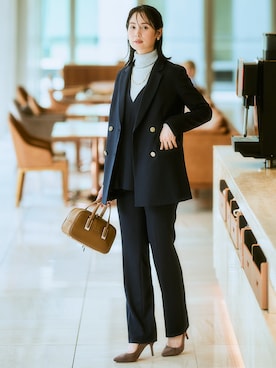「アイテム（スーツセット）」を使った、nissen Ladies Modelsさん（レディース・167cm）の夏コーディネート