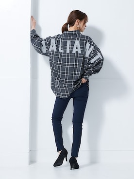 ADER ERROR 17AW オーバーサイズ チェックシャツ プリント入オーバーサイズ先染チェックシャツ 通販【ニッセン】