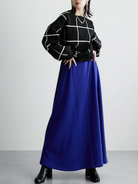 「スポンジニット」｜nissen Ladies Modelsさん（レディース・154cm）の冬コーディネート