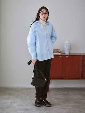 「首元ヌケ感」｜nissen Ladies Modelsさん（レディース・164cm）の秋コーディネート