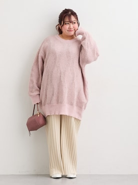 大きいサイズ>ジャガードニットチュニック 通販【ニッセン】 大きいサイズ>ジャガードニットチュニック 通販【ニッセン】