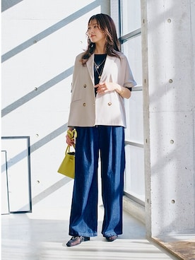 nissen Ladies Modelsさん（レディース・168cm）の春コーディネート