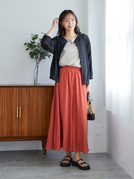 「pattok」｜「アイテム（ジャケット/アウター）」を使った、nissen Ladies Modelsさん（レディース・167cm）の春コーディネート