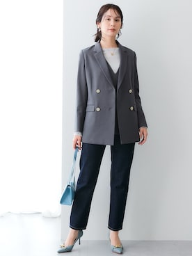 「アイテム（フォーマルスーツ/小物）」を使った、nissen Ladies Modelsさん（レディース・167cm）の秋コーディネート