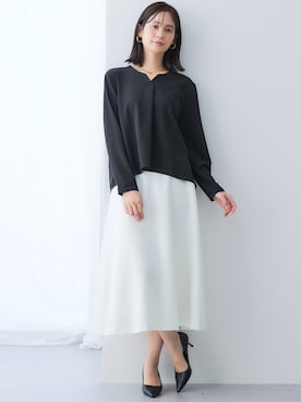 「スーツ」｜nissen Ladies Modelsさん（レディース・167cm）の秋コーディネート