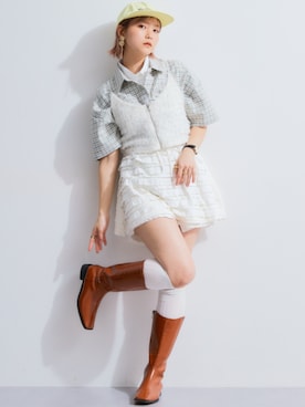 「TTOL（トール）のアイテム」を使った、nissen Ladies Modelsさん（レディース・160cm）の春コーディネート