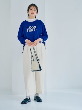 「nissen（ニッセン）のアイテム（Tシャツ/カットソー）」を使った、nissen Ladies Modelsさん（レディース・167cm）の秋コーディネート