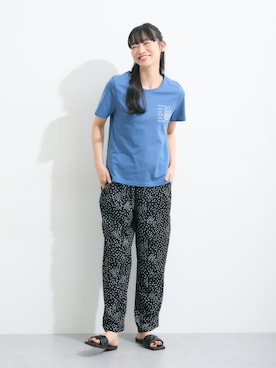 「大きいサイズレディースファッション」｜「アイテム（パンツ）」を使った、nissen Ladies Modelsさん（レディース・164cm）の夏コーディネート
