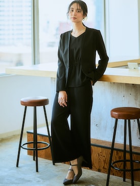 「アイテム（スーツセット）」を使った、nissen Ladies Modelsさん（レディース・167cm）の夏コーディネート