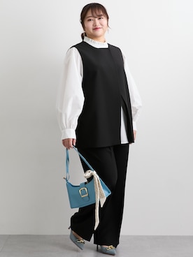 「アイテム（フォーマルスーツ/小物）」を使った、nissen Ladies Modelsさん（レディース・160cm）の冬コーディネート