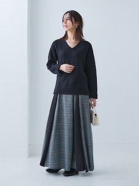カシミヤシルク】Vネックニット（ニット）｜STRASBURGO OUTLET