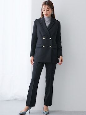 「アイテム（フォーマルスーツ/小物）」を使った、nissen Ladies Modelsさん（レディース・167cm）の秋コーディネート