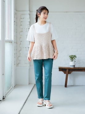 「レディースファッション」｜nissen Ladies Modelsさん（レディース・166cm）の春コーディネート