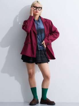 「レギュラー」｜「アイテム（その他アウター）」を使った、nissen Ladies Modelsさん（レディース・165cm）の冬コーディネート
