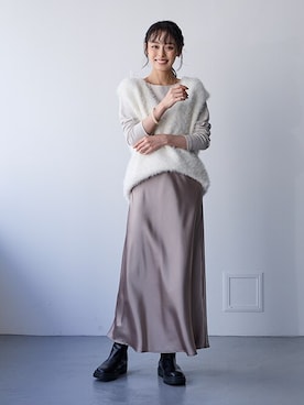 nissen Ladies Modelsさん（レディース・165cm）の冬コーディネート
