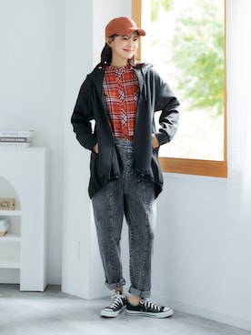 「pattok」｜「アイテム（ジャケット/アウター）」を使った、nissen Ladies Modelsさん（レディース・167cm）の冬コーディネート