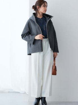 「アイテム（フォーマルスーツ/小物）」を使った、nissen Ladies Modelsさん（レディース・167cm）の秋コーディネート