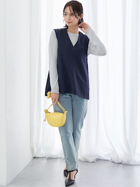 「アイテム（フォーマルスーツ/小物）」を使った、nissen Ladies Modelsさん（レディース・167cm）の冬コーディネート