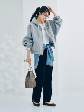 「nissen（ニッセン）のアイテム」を使った、nissen Ladies Modelsさん（レディース・170cm）の秋コーディネート