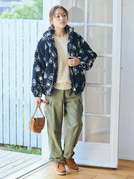 「nissen（ニッセン）のアイテム」を使った、nissen Ladies Modelsさん（レディース・167cm）の秋コーディネート