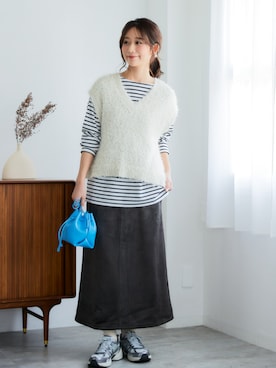 「nissen（ニッセン）のアイテム」を使った、nissen Ladies Modelsさん（レディース・160cm）の秋コーディネート