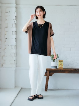 「レディースファッション」｜nissen Ladies Modelsさん（レディース・166cm）の春コーディネート