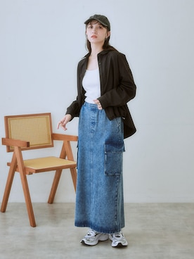 「アイテム（キャミソール）」を使った、nissen Ladies Modelsさん（レディース・160cm）の冬コーディネート