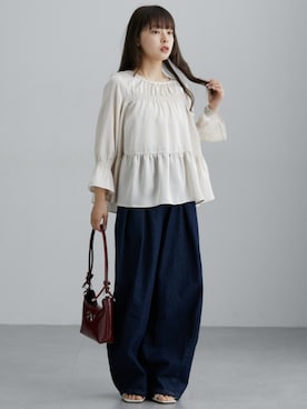 「レディースファッション」｜nissen Ladies Modelsさん（レディース・153cm）の春コーディネート