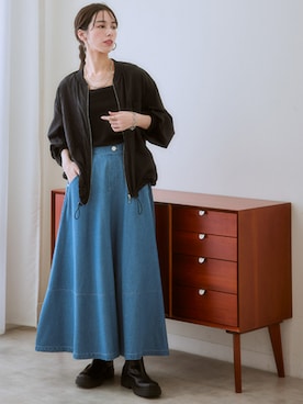 「nissen（ニッセン）のアイテム」を使った、nissen Ladies Modelsさん（レディース・160cm）の秋コーディネート