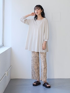 「nissen（ニッセン）のアイテム」を使った、nissen Ladies Modelsさん（レディース・165cm）の春コーディネート