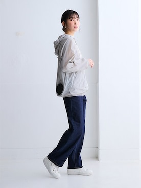 「nissen（ニッセン）のアイテム（ジャケット/アウター）」を使った、nissen Ladies Modelsさん（レディース・166cm）の春コーディネート