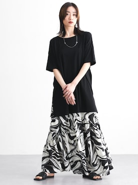 「レディース」｜「アイテム（チュニック）」を使った、nissen Ladies Modelsさん（レディース・154cm）の夏コーディネート