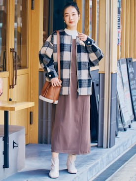 「nissen（ニッセン）のアイテム」を使った、nissen Ladies Modelsさん（レディース・167cm）の秋コーディネート