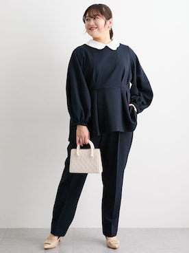 「アイテム（フォーマルスーツ/小物）」を使った、nissen Ladies Modelsさん（レディース・160cm）の冬コーディネート